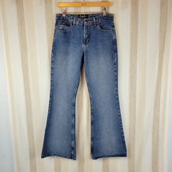 Vintage LEI Mid Rise Bootcut Flare‎ Jeans Size 9 Modern 4 Blue - Picture 1 of 13